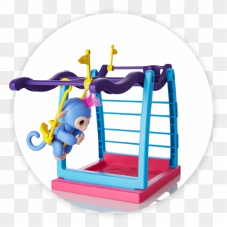 Fingerlings Monkey Playsets Monkey Bars And Swing Clipart