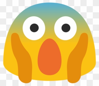 Transparent Emoji Snake Png Transparent Emoji Snake - Face Screaming In Fear Emoji Android Clipart