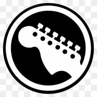 Rock Band Guitar Logo Clipart