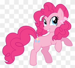 Pink Hair Clipart Pig Tail - Mlp Pinkie Pie Ponytail - Png Download