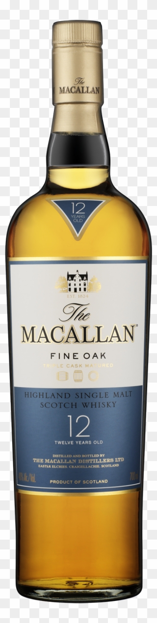 Scotch Clipart Alcohol Bottle - Macallan Fine Oak 15 Years Belgie - Png Download