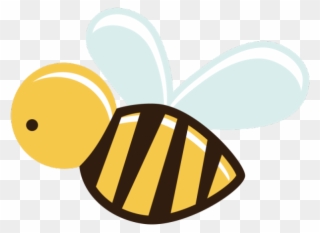 Bee Clipart Hexagon - Cartoon Bee Transparent Background - Png Download