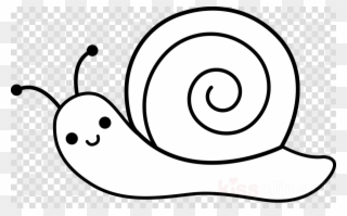Snail Cartoon Black And White Clipart Gastropods Snail - Snail Cartoon Black And White - Png Download