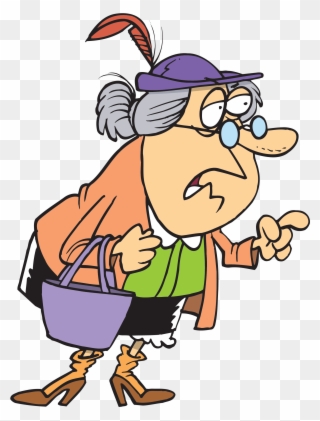 What's On Your Top Ten - Little Old Lady Cartoon Clipart