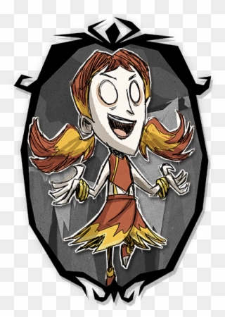 Willow Magmatic Portrait - Don T Starve Together Frame Clipart