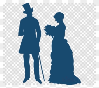 Download Victorian Silhouette Couple Clipart Victorian - Logo Kit Dls 18 Inter Milan - Png Download