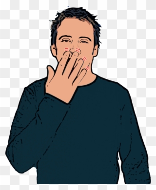Age - Boy Hand In Front Of Face Clipart