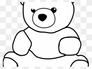 Teddy Bear Clipart Drawing - Teddy Bear Clipart Outline - Png Download