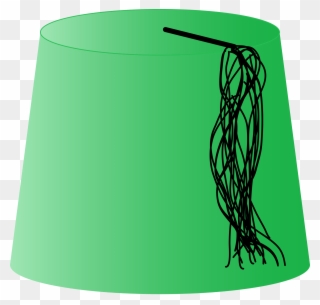 Open - Green Fez Clipart