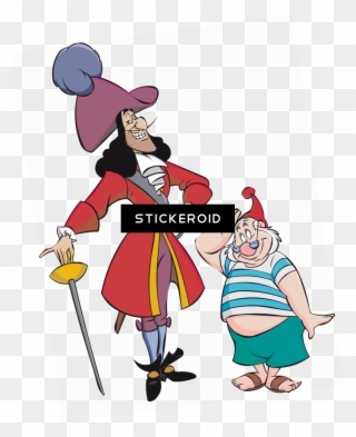 Captain Hook Cartoons Disney - Tinkerbell Wendy Captain Hook Peter Pan Clipart