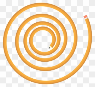 Pencil Spiral - Spiral Pencil Clipart