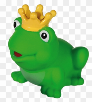 Rubber Frog With Crown Clipart