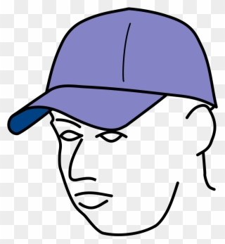 Cap With Face Drawing Clipart