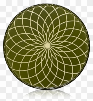 Round Tray Large Filigrana Moss Green - Wells Cathedral Clipart