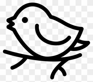 Bird On Branch Comments - Icon Clipart