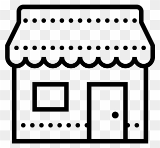 It's An Icon For Finding Local Shopping - Shop Window Icon Png Clipart