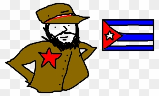 Fidel Castro - Drawing Clipart