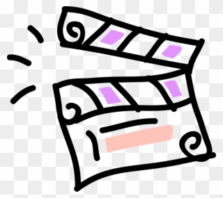 Vector Illustration Of Filmmaking And Video Production Clipart