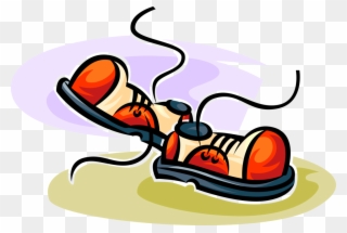 Vector Illustration Of Footwear Shoes With Shoelaces - Clip Art - Png Download