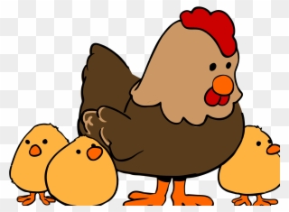 Hen And Chicks Cartoon 4 Der 34 Hen And Chicks Cartoon - Mother Hen Greeting Cards Clipart