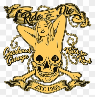 Ride Or Die Gearhead Garage Stock Transfer - Motorcycle Clipart