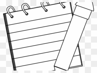 Paper Clipart Notepad - Pencil - Png Download