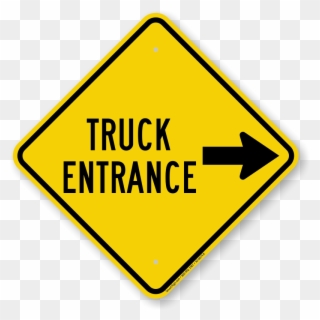 Truck Route Signs Zoom - Truck Entrance Sign Clipart