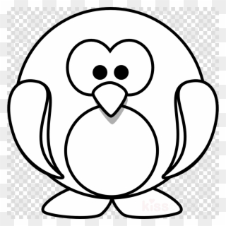 Penguin Cartoon Outline Clipart Penguin Drawing Clip - Bmw Logo - Png Download