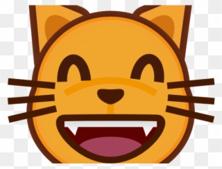 Cat Clipart Mouth - Emoji Cat Face - Png Download