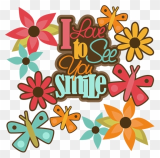 I Love To See You Smile Svg Cut Files Butterfly Svg - Designs By Esther Mousepad Clipart