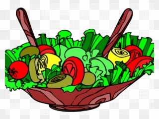 Lettuce Clipart Cute - Salad Clip Art Free - Png Download