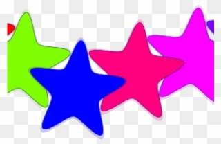 Stars Clipart Divider - Colorful Stars Logo Png Transparent Png