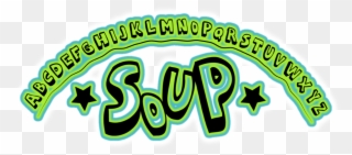 Alphabet Soup - Graphic Design Clipart