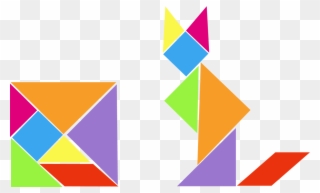And D With The Help Of A - Plantillas Tangram Para Imprimir Pdf Clipart