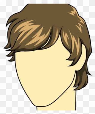 How To Draw Male - Draw Shaggy Hair Clipart