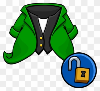 Image Tuxedo Unlockable Icon Png Club Penguin - Leprechaun Suit Clipart Transparent Png