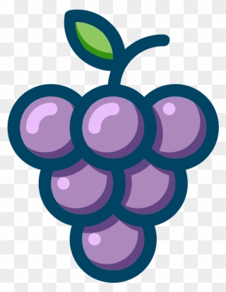 Clip Art Details - Grapes Icon Gif - Png Download