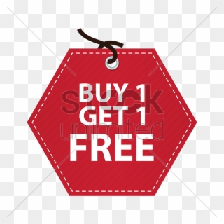 Buy One Get One Free Tag V矢量图形 - Banner Buy 1 Get 1 Free Clipart
