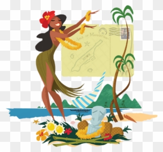 Tropical Hula Dance - Hula Clipart