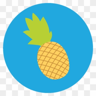 Icon Creativeclick Co Iconroundpineapple - Pineapple Icon Round Clipart