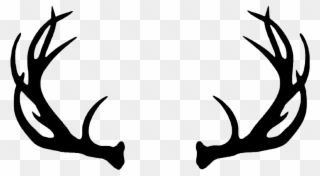 Deer Silhouette Png Www Imgkid Com The Image Kid Has - Deer Antlers Clipart Black And White Transparent Png