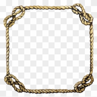 Vector Royalty Free Download Rope Picture Frame Art - Chain Clipart