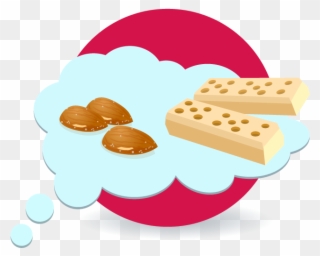 Salty Snacks Like Almonds And Cookies - Cookie Clipart