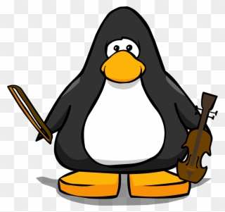 Violin1 - Penguin With Top Hat Clipart
