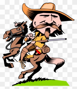 Vector Illustration Of "wild Bill" Buffalo Bill Hickok - Wild Bill Cartoon Clipart