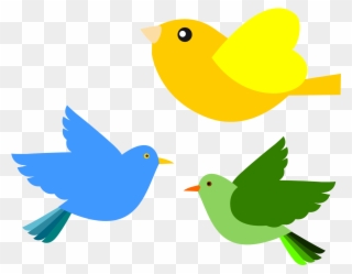 Twitter Bird Tweet Tweet 65 555px - Birds Flying Clipart Png Transparent Png