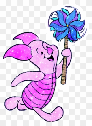 Piglet With A Pinwheel Clipart