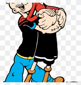 Olive Clipart Cartoon - Popeye And Olive Oyl - Png Download