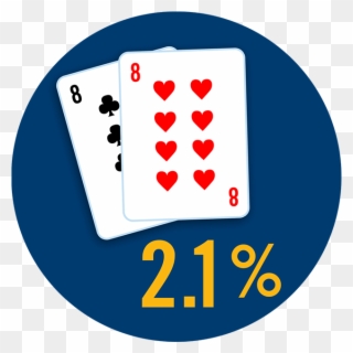 Two Cards Showing A Pair Of 8s With Clipart