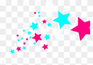 Falling Stars Clipart Border - Clipart Star - Png Download